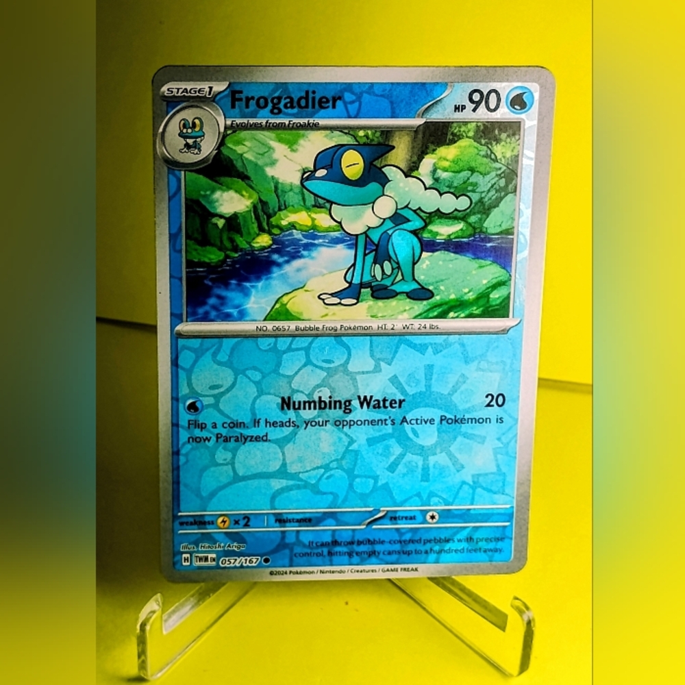 Frogadier #057/167 Reverse HOLO Pokémon Card NEW FROM FRESH PACK